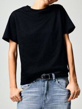 H&M oversized short sleeve cotton t-shirt dark grey unisex size L